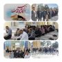 عطرافشانی و برگزاری زیارت عاشورا در گلزار شهدای ابرکوه